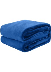 Flannel Fleece Blanket Single Size (160x220) for All Season,Fluffy Blanket Warm Bed Throws for Sofa &amp; Bed,Comfortable and Soft Flannel Fleece Blanket