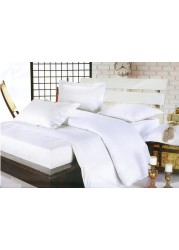 6 pcs white Stripe Bedsheet &amp; Duvet cover Set
