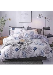 GOLDEN HOME 6-Piece King Size Duvet Cover Set, 1 Duvet Cover + 1 Fitted Sheet + 4 Pillow Cases, Microfibre, Muesli