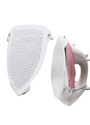 FQTANJU 2 Pcs Ironing Shoe Cover Ironing Accessories Iron Soles Electric Iron Assistant Tool for Iron Safe Slip on Most Standard Size Electric Iron Sole Quick Install Cover White FA175