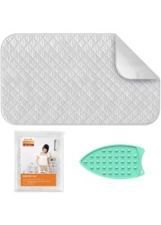 Ironing MatWLYBOPRO Super Large Thickened Ironing Blanket with Silicone Iron RestPortable Heat Resistant Ironing Pad for WasherDryerTable TopCountertopIroning Board Cover551 x 315 inch