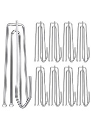 30PC Stainless Steel Curtain Pleat HooksDrapery Hook and Pin for Pleated Drapes 4 Prongs Pinch Pleat Hook ClipsTraverse Pleater 4 End Curtain Hangers for Window Door Bathroom Curtain