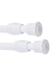 2 Pack Spring Tension Curtain Rods 18 to 28 inches Adjustable,Heavy Duty Small Short Tension Curtain Rod for Windows,Closet,Bathroom,Kitchen,Doorway,Cupboard Bars(White)