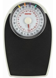 Geepas Mechanical Personal Scale, GBS46528UK, Multi-Purpose Weighing Machine With High Precision/Dial Readings, 136kg Capacity, Metal Construction, Leather Surface - 2 Year Warranty
