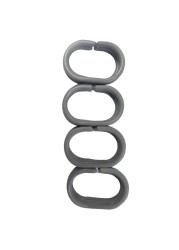 Shower Curtain Ring Grey 12