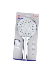 Home Pro 5 Function Chrome Plated Shower Head Silver