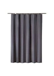Home Pro Polyester Shower Curtain Grey 180x180cm