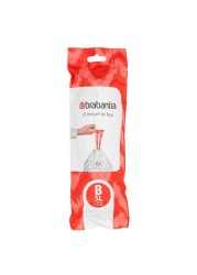 Brabantia Perfect Fit Bin Liner White 5L Pack of 20