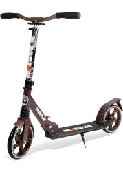 Hurtle Renegade Kick Scooters for Kids Teenagers Adults 2 Wheel Kids Scooter with Adjustable TBar Handlebar Alloy AntiSlip Deck Portable Folding Scooters for Kids with Carrying Strap