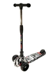 Generic 3 Wheel Scooter LED Flashing Wheels Height Adjustable Extra Wide Deck Kids Kick Scooter