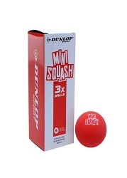 Dunlop Sports Mini Squash Ball Red 3Ball Pack