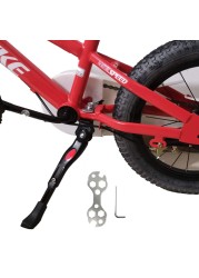 VECKUSON Kickstand for Kids Bike Bicycle Kickstands Center Mount for 16 18 20 22 Inch Bicycles Adjustable Aluminum Alloy Kickstands for 1618inch 1822inch Mountain Bike