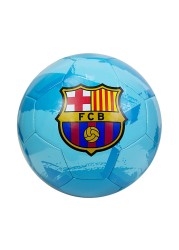 Icon Sports Officially Licensed FC Barcelona, Size 5 Regulation Soccer Ball, Non-Toxic Patterned PVC, Brush Teal Blue for Adults &amp; Kids