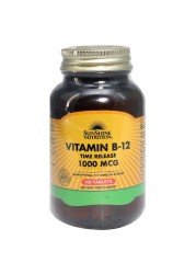 صن شاين نوتريشن مكمل غدائي فيتامين B12 بصيغة إصدار مؤقت 1000mcg من 100 قرص