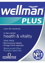 VitabioticsLtd Vitabiotics Wellman Plus 56 TabletsCapsules