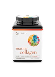 YoutheoryMarine Collagen 2500 mg Hydrolyzed Collagen Supports Skin FishSourced Collagen with Vitamin C A C E B6 B12 More Highly Digestible and Absorbable 290 Tablets