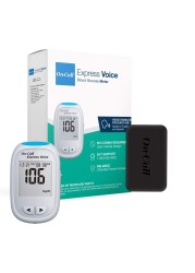 On CallExpress Voice Blood Glucose Monitor Meter Only Includes On Call Express Voice Meter Carrying Case Log Book