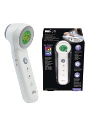Braun 3 in 1 Forehead Food or Bath No Touch Thermometer BNT400 White