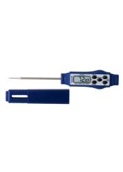 Taylor Precision Products 9877FDA Compact Waterproof Digital Thermometer 281 Stem Length with an Fda Recommended 15mm Probe Diameter Blue