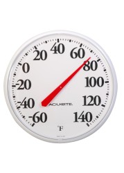 AcuRite 01360 12.5-Inch Basic Thermometer, 1.1, White