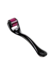 Drs Dermaroller Titanium Micro Needle Derma Roller Black/Pink 1.5Millimeter