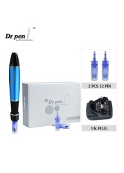 Dr Pen Ultima A1 Wireless Microneedling with 12Pcs Cartidges Kit Microneedling Derma Pen Micro Needles Pen Home Skin Care Device