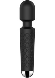 Rechargeable Handheld Wireless Deep Tissue Body Pain Relief Massager Black