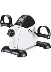 ULTIMAX Mini Exercise Bike Pedal Exerciser For Seniors Under Desk Bike Pedal Exerciser Portable Foot Cycle Arm &amp; Leg Peddler Machine with LCD Screen Displays