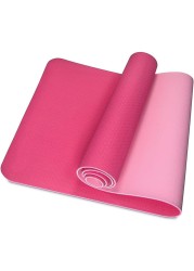 Fitto 4mm Thick Yoga Mat, 61x183cm - Non-Slip, Eco-Friendly Pink Exercise Mat for Yoga, Pilates, Fitness, and Home Workouts - Extra Cushioning for Joint Support