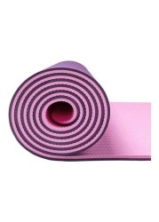 Generic Non-Slip 6 mm-Thick TPE Yoga Workout Rubber Gym Mat 183x61cm