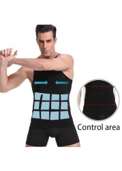 Men&#39;s Slimming Body Shapewear Compression Vest for Tummy &amp; Abdomen Control &ndash; Slimming Corset Shirt for Belly Control, Posture Support,
