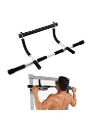 Generic-220LB Doorway Pull Up Bar Strength Training Fitness Sit Ups and Dips Exercise Muscle Stretch Over Door Pull Up Bar for Home Body Workout Portable Gym System