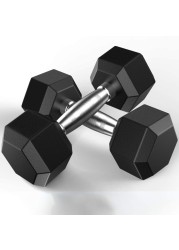 H PRO Coated Hex Dumbbell Weights ( 3KG x 2)