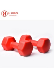 H Pro Neoprene Coated Hand Weight Dumbbell Pair, Strength Training Weight For Exercise &amp; Fitness, 4Kg Comes In Red
