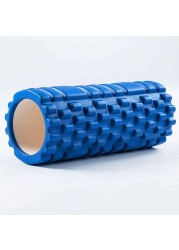 ULTIMAX EVA Yoga Foam Roller Floating Point Gym Physio Massage Fitness Equipment Massager for Muscle Multicolor (Blue) - 35cm