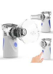 Ultrasonic Inhaler Mesh Nebulizer,household Nebulizer for children adult,Mini Handheld Portable steam nebulizer with mask
