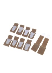 SING F LTD 10Pcs Finger Toe Strap Soft Separator Bunion Corrector Straightener Bandage