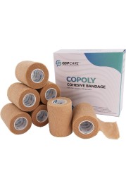 Self Adhesive Wrap Cohesive Wrap Bandages 6 Count 3&quot; x 5 Yards, Medical Tape, Adhesive Flexible Breathable First Aid Non Woven Rolls, Stretch Athletic, Ankle Sprains &amp; Swelling, Sport