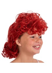 Skeleteen Auburn Lucy Costume Wig - Red 50s Housewife Costume Hair Updo Wigs Accessories for Girls