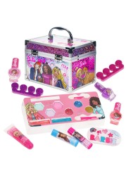 Barbie Movie Kids Makeup Kit for Girls Real Washable Toy Makeup Set Barbie Gift Play Makeup and Pretend Play Toys Ages 3 4 5 6 7 8 9 10 11 12