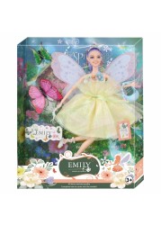 HK Emily Doll and Butterfly Set Yellow