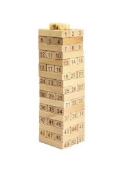 Generic 51-Piece Wooden Tower Building Blocks