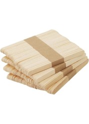 100 Pcs Natural Wooden Food Grade Craft Sticks - Ice Cream Stick - Popsicle - 4.5 inch Length - Suit Crafting, Stirring, Paddle, Waxing, Small Ice Pop Stick for DIY Kids Popcicle