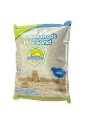 Classic Sand and Play Sand for Sandbox Table Therapy and Outdoor Use 5 lb Bag Natural NonToxic Wet Castle Building for Creativity and Stimulates Sensory Skills