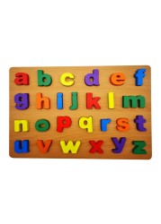 ABC Puzzle Shape Alphabet Toys with Puzzle Board and Letter Blocks, Preschool Educational Learning Toys Gift for Girls Boys