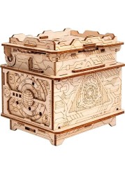GStorm Orbital Mystery Wooden Puzzle Box - Holiday Ramadan Decorative Small Birthday Gift Box - Surprise Party Favor Box for Sweets, Treats, Candy - Love Wedding Souvenirs for Guests