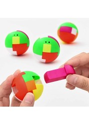 Fesap8Duoh - Plastic Magic Building Block Puzzle Ball Baby Kids Intelligence Assembled Toy - Random Color