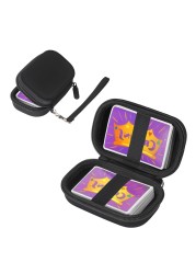 A ANTER No Cards Travel Card Games Case Compatible with Enterprises Five Crowns Card Games Set Hard Carrying Card Case for UNO and Phase 10 Playing Card Case Black