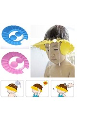 N M Z Safe Shampoo Bath Cap Shower Cap Baby Bath Protect Soft Cap Hat for Baby Kids Kids Shower Cap,Plastic,Multi color, 1pcs