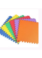 6-Piece Baby Play Mat Set EVA Foam Kids Rug Puzzle 60x60x0.8cm - Multicolor